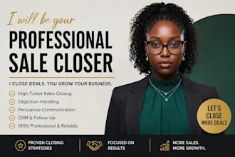 be your highticket sales closer b2b sales agent sales closer