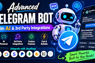 build advanced telegram bot with admin panel and ai integration