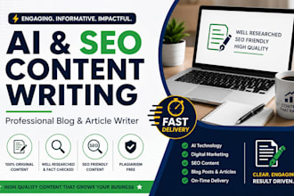 write SEO friendly ai and digital marketing articles