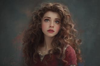 design professional lovely disney couple portrait and