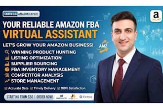 be your expert amazon va for product hunting, sourcing and store manageme