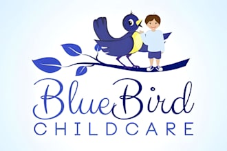 create baby shop, toy shop, child care, day care, minimalist and unique logo
