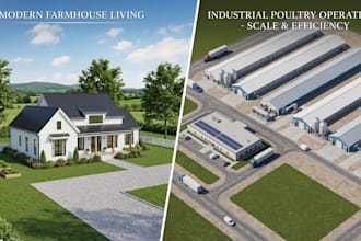 do 3d poultry farm design chicken layout broiler house hatchery agriculture shed
