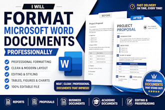 format, redesign and edit word documents professionally
