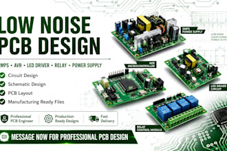 design low noise pcb layout for smps avr led driver relay socket power supply