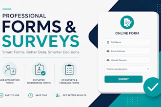 create job application forms employee onboarding forms and HR surveys