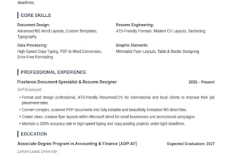do professional ms word document design and formatting