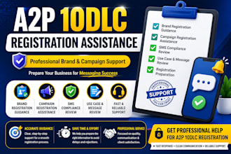 assist with a2p 10dlc brand registration
