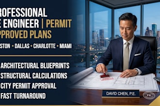 deliver signed and sealed drawings with pe stamp for building permit approval