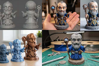 3d print and hand paint resin tabletop miniatures for warhammer, dnd and wargame