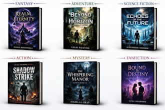 create epic fantasy book covers