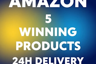 do amazon product research, listing, VA services for fba