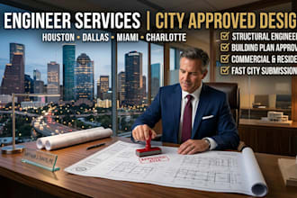 deliver pe stamped permit drawings and engineering packages for USA approval