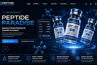 peptide website research peptide ecommerce website woocommerce peptide website