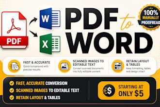 do accurate PDF to word conversion and formatting