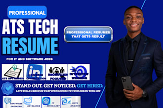 write ats optimized software engineer, data analyst, and tech resumes