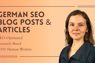 write professional german SEO blog posts and articles