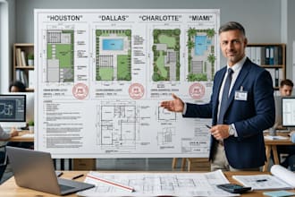 create pe stamped structural drawings for building permit approval in USA cities