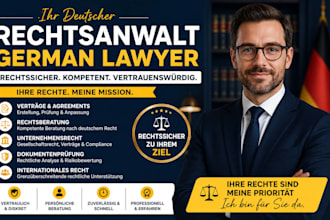 be your german lawyer, rechtsanwalt, law