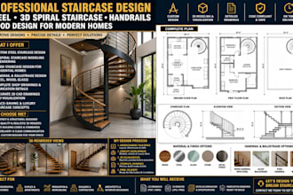 prepare staircase design steel 3d spiral staircase handrails wood design house