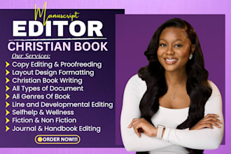 proofread, edit, review and format christian books, articles and content blogs