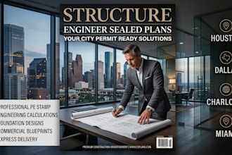 deliver pe stamped construction drawings for houston miami dallas charlotte USA