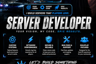 develop, optimize, and customize your fivem roleplay server