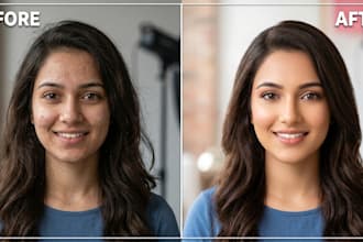 professional corporate headshot and portrait retouching