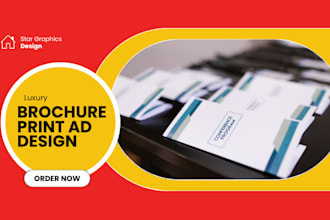 do promotional, luxury, brochure, one pager, print ad