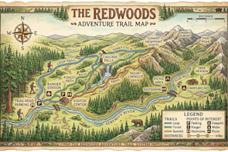design custom park map for adventure