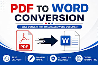 covert PDF to editable word document manually