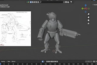 convert 2d to 3d model sculpt figurine from sketch to stl file for 3d printing