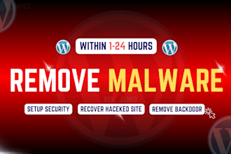 remove malware, backdoors, clean virus, fix hacked wordpress with security