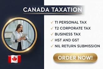 prepare canada tax return, t1 t2 corporate tax filing, gst hst and bookkeeping