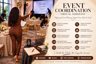 manage event coordination, planning support for your event