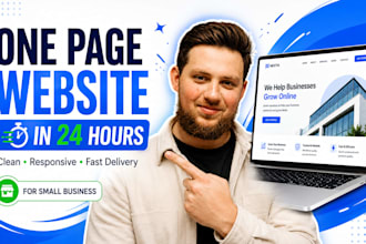 build a responsive one page business website
