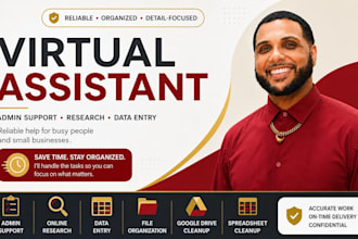 be your virtual assistant for admin support and research