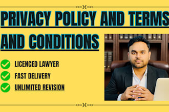 draft terms of service and privacy policy for your business