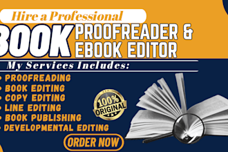 do book proofreading, be your christian and children book editor, ebook editing