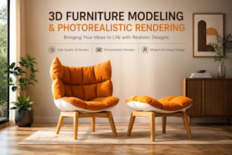 do 3d furniture and photorealistic rendering for home decor products