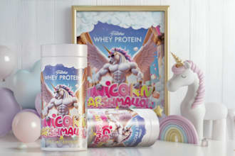design a product packaging, commercial advertisement, banner