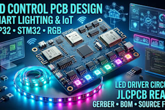 design led control pcb for smart lighting, iot and embedded systems