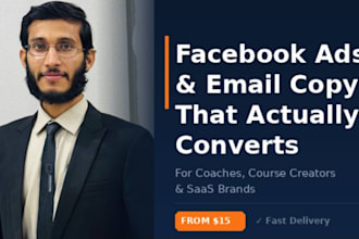 write persuasive email copy or facebook ads
