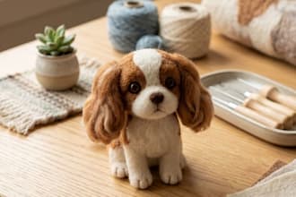 make handmade needle felted figures