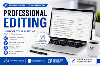 edit and improve your writing professionally