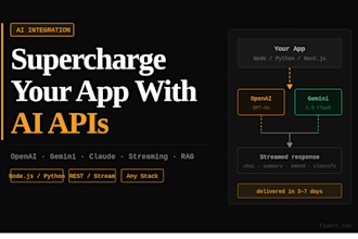 integrate openai or gemini API into your existing app