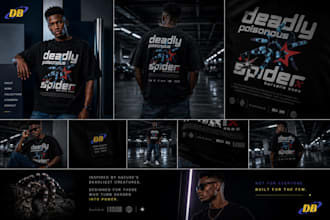 create t shirt designs and mock ups for you