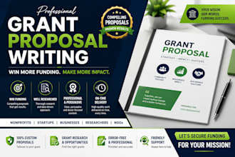 write a professional grant proposal and grant application