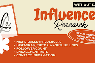 curate a tailored list of influencers that match your needs