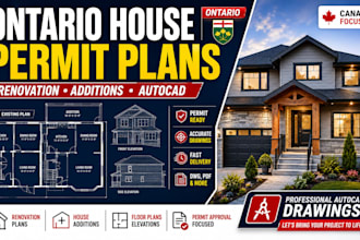 draw ontario house permit plans for renovation and additions